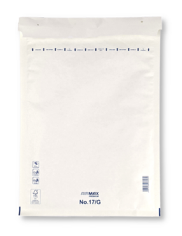 Luchtkussenenvelop 17/G 25 x 35 cm Wit per doos (100 st.)