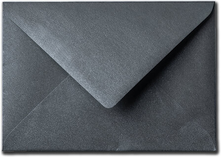 Envelop 12 x 18 cm Metallic Black