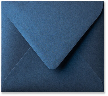Envelop 12,5 x 14 cm Metallic Midnight Blue