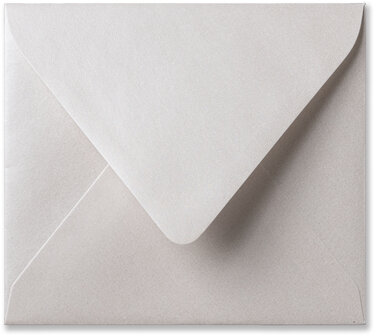 Envelop 12,5 x 14 cm Metallic Oyster