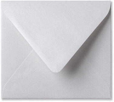 Envelop 12,5 x 14 cm Metallic Extra White