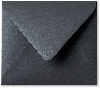 Envelop 12,5 x 14 cm Metallic Black