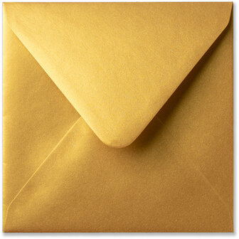 Envelop 14 x 14 cm Metallic Gold