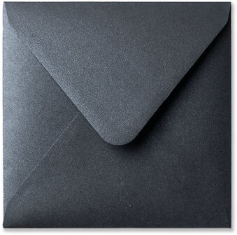 Envelop 14 x 14 cm Metallic Black