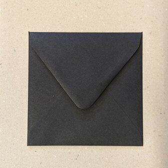 Envelop 14 x 14 cm Zwart