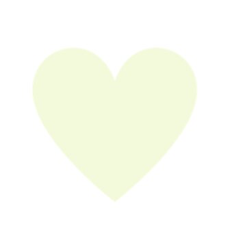 Sluitzegel hartje Pastelgroen