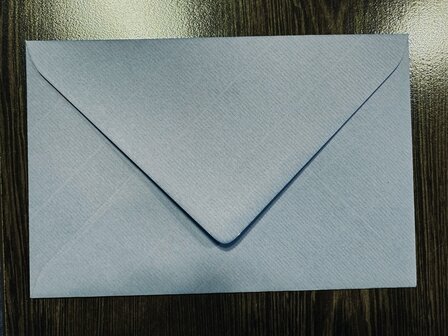 Envelop 12 x 18 cm Kraft Blauw Grijs