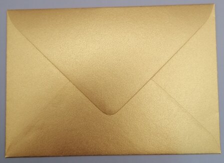 Envelop 11 x 15,6 cm metallic gold