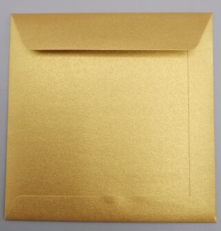 Envelop 10,5x 10,5cm Metallic Gold