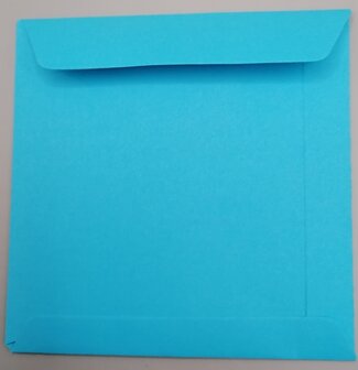 Envelop 10,5 x 10,5 cm oceaanblauw