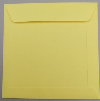Envelop 10,5 x 10,5 cm kanariegeel