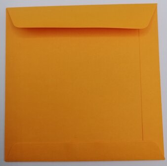 Envelop 10,5 x 10,5 cm goudgeel