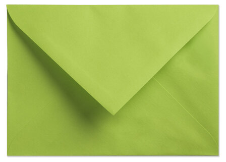 Envelop 12 x 17  cm limoengroen