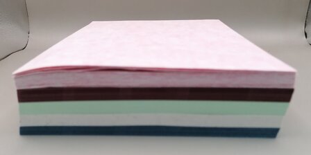 Pak gekleurde vellen 120 Gram A5