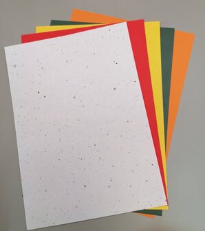 Pak gekleurde vellen 120 Gram A5