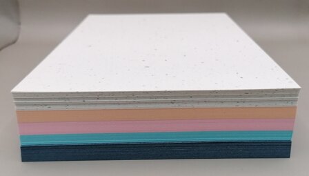 Pak gekleurde vellen 120 Gram A5