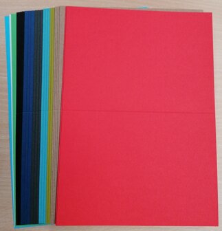 regenboog kaarten 25 stuks 17 x 23 cm
