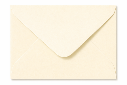 Envelop 9 x 14 cm Ivoor