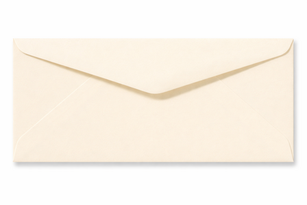 Envelop 11 x 22 cm Ivoor