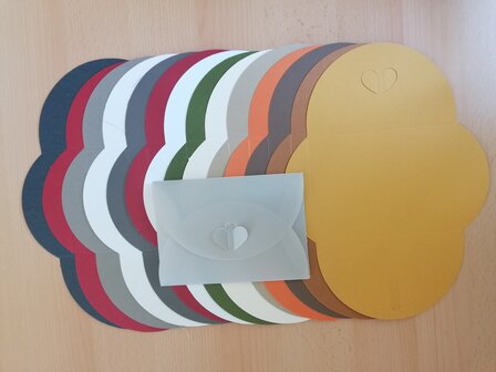 20 x Cadeau Enveloppen 11,4x16 cm - Diverse kleuren