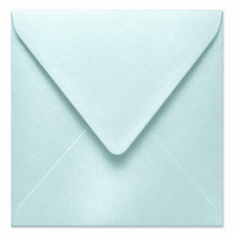 Envelop 14 x 14 cm Fresh Blue (lange klep)
