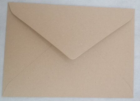 Envelop 12 x 18 cm Karton bruin
