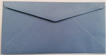 Envelop 11 x 22 cm Kraft blauwgrijs