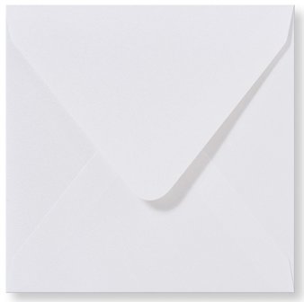 Envelop 12 x 12 cm Metallic Extra White