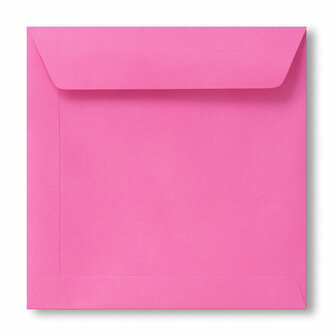 Envelop 19 x 19 cm Knalroze
