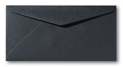 Envelop 9 x 22 cm Metallic Black