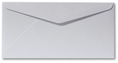 Envelop 9 x 22 cm Metallic Platinum
