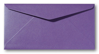 Envelop 9 x 22 cm Metallic Violet