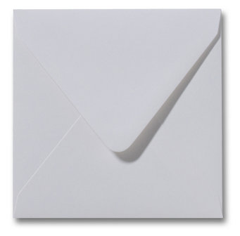 Envelop 14 x 14 cm Metallic White