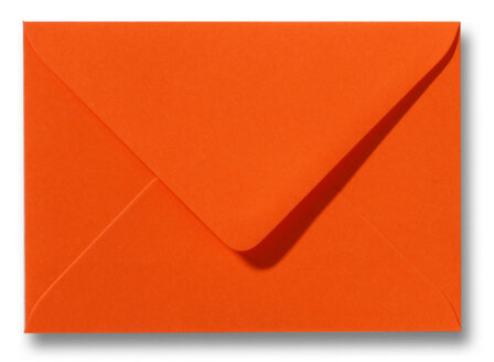 Envelop 12,5 x 17,6 cm Donkeroranje