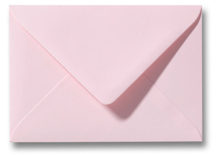 Envelop 12,5 x 17,6 cm Lichtroze