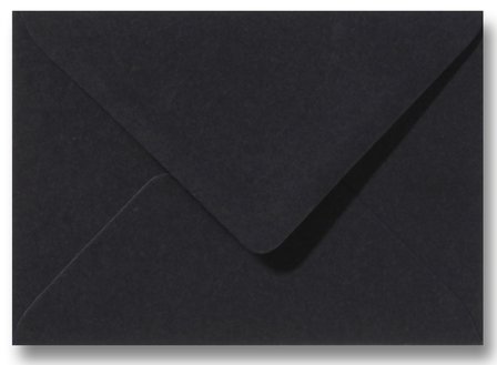 Envelop 12,5 x 17,6 cm Zwart