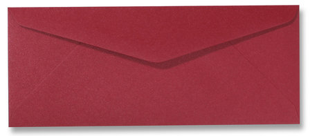 Envelop 11 x 22 cm Metallic Red