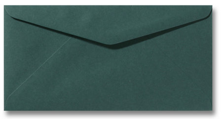 Envelop 11 x 22 cm Donkergroen