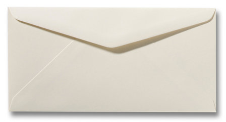 Envelop 11 x 22 cm Ivoor