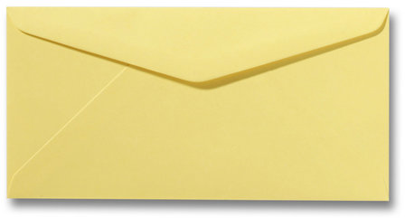 Envelop 11 x 22 cm Kanariegeel