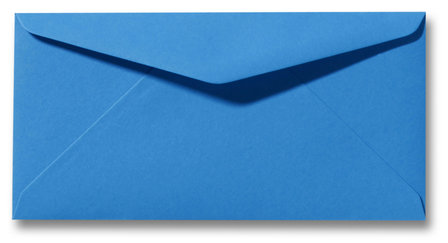 Envelop 11 x 22 cm Koningsblauw