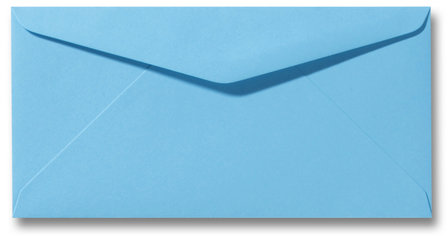 Envelop 11 x 22 cm Oceaanblauw