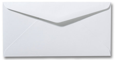 Envelop 11 x 22 cm Wit