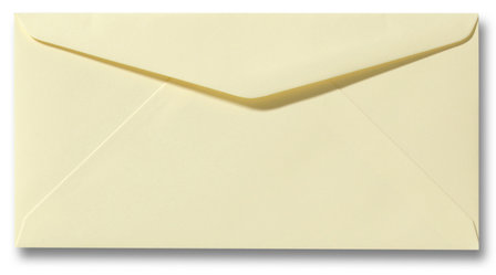 Envelop 11 x 22 cm Zachtgeel