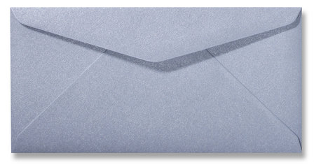 Envelop 11 x 22 cm Metallic Silver