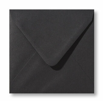 Envelop 12 x 12 cm Zwart