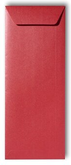 Envelop 12,5 x 31,2 cm Metallic Rosso