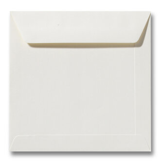 Envelop 19 x 19 cm Ivoor