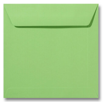 Envelop 22 x 22 cm Appelgroen