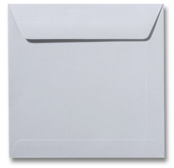 Envelop 22 x 22 cm Dolfijngrijs